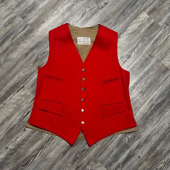 Vintage Orvis English Wool Waistcoat Vest Made in England